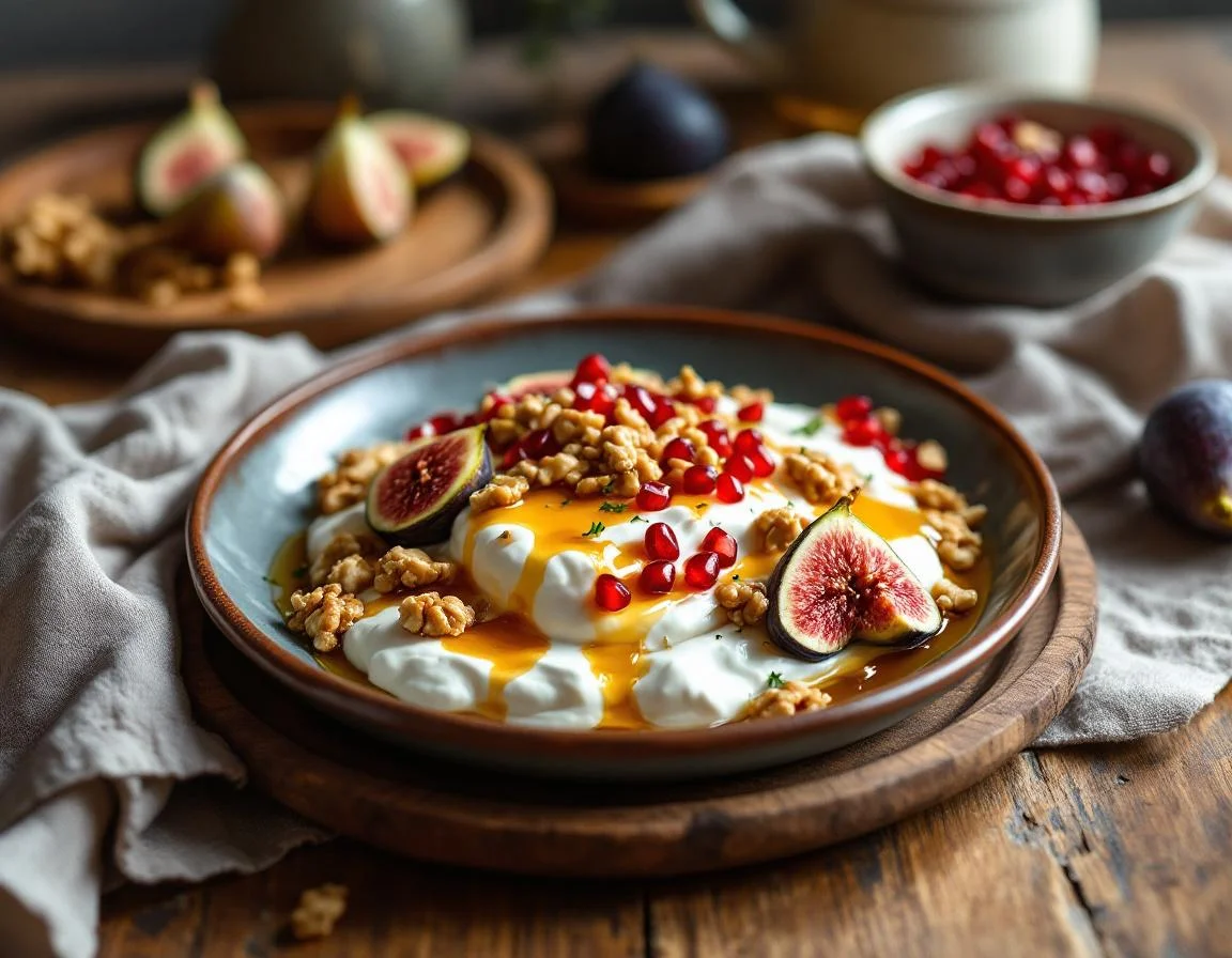 Greek Yogurt Parfait with Walnuts and Honey